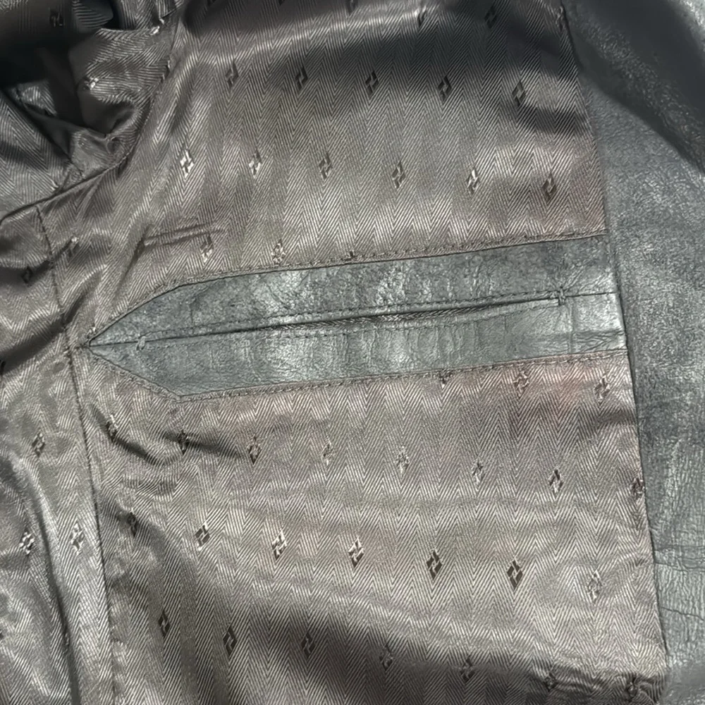 Remy Lamb Leather Blazer Men Size 42 - Picture 9 of 13